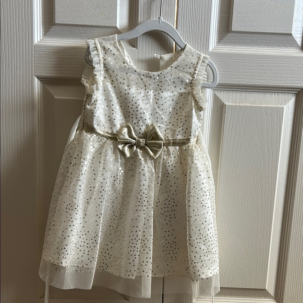 Jona Michelle Cream sequined dress